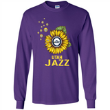 Utah Jazz Basketball Sunflower