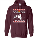 Motocross oh what fun it is to ride Christmas sweater PINGPONG