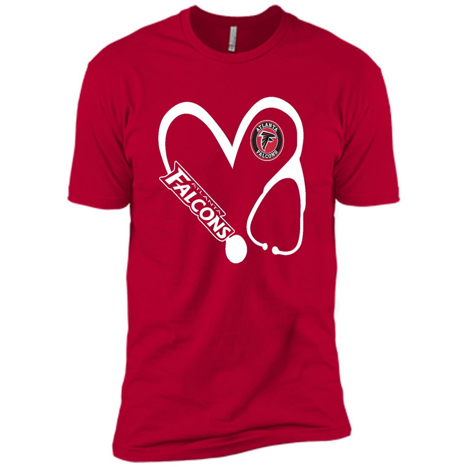 Stethoscope Heart Love Atlanta Falcons For Football Lovers
