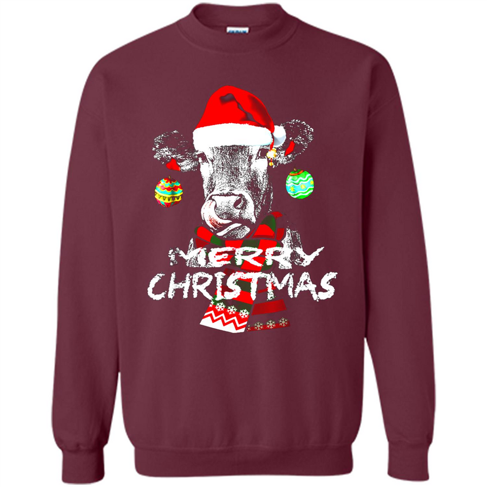Fabulous Mooey christmas Heifers Cow Christmas lights - Sweatshirt