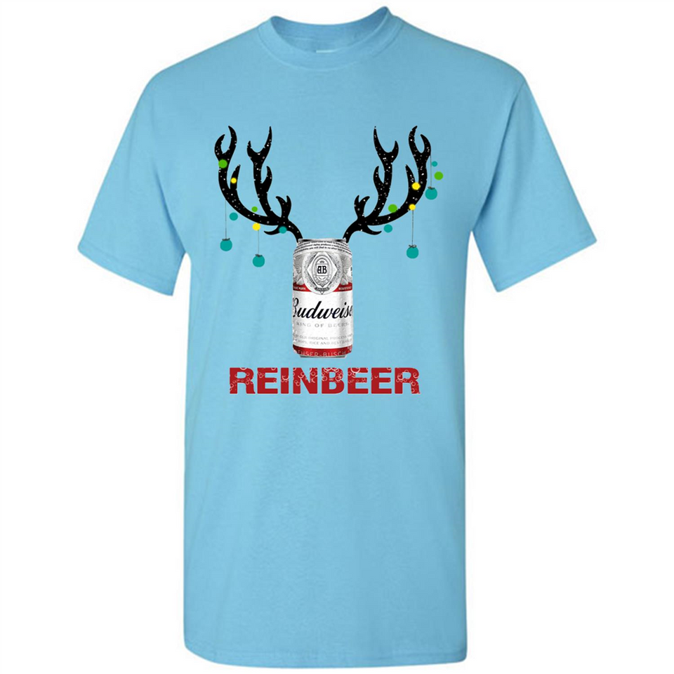 Budweiser Reinbeer Funny Beer Reindeer Christmas Sweatshirt - Shirt