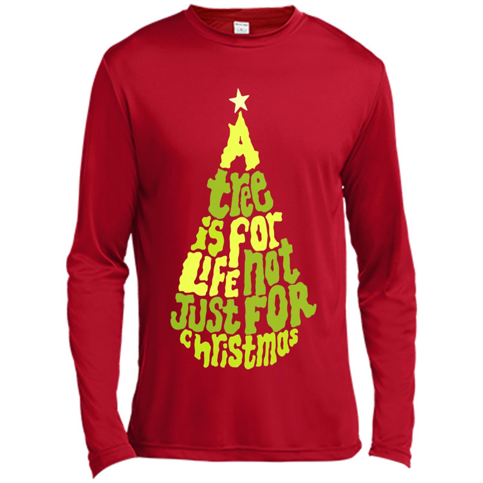 A Tree Is For Life Not Just For Christmas - Canvas Long Sleeve T-Shirt
