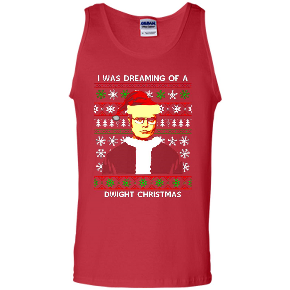 I'm dreaming of a Dwight Christmas sweatshirt - Tank Top