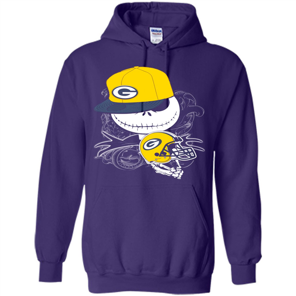 Jack Skellington The Nightmare Before Christmas-Packers Football - Hoodie