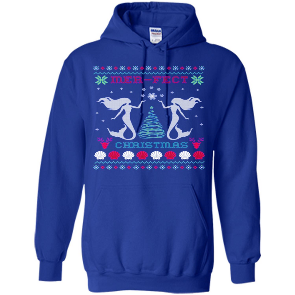 Mermaid Mer-Fect Ugly Christmas Sweater - Hoodie