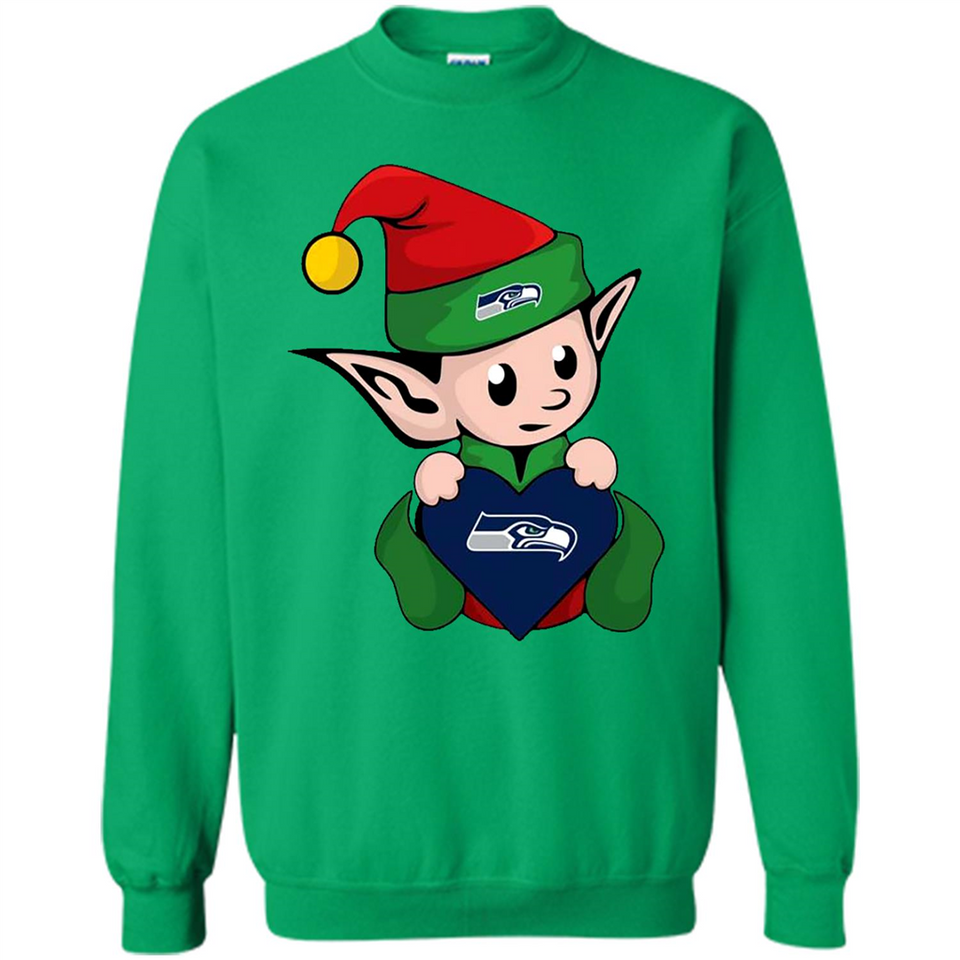 Seattle Seahawks ELF Elves Grinch Santa Claus
