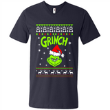 The Grinch Face Christmas - Men's V-Neck