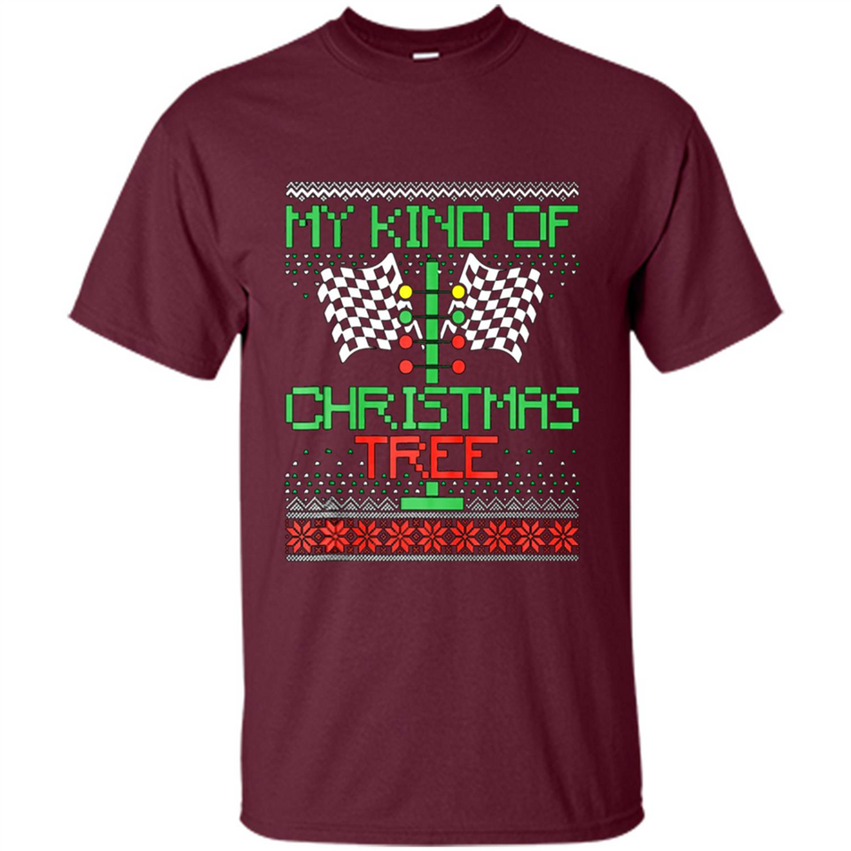 Funny Drag Racing Ugly Christmas Holiday Tree PING PONG