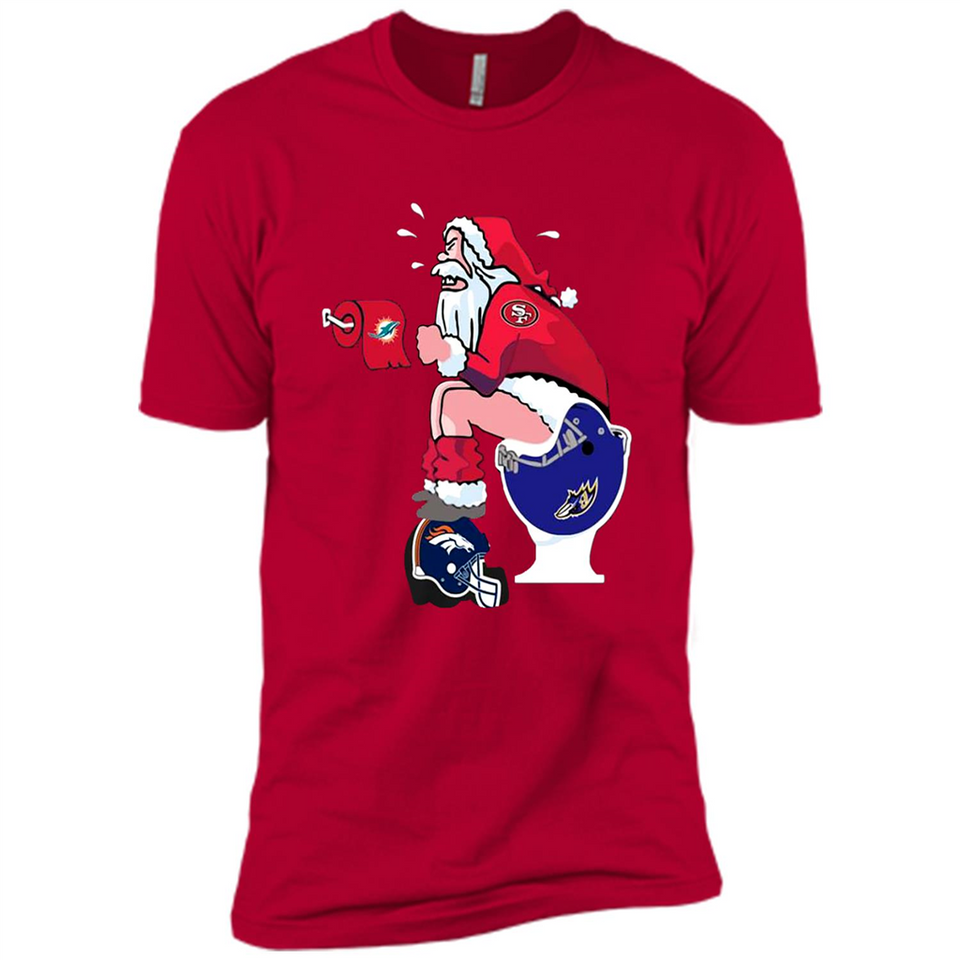 San Francisco 49ers Santa Claus Toilet