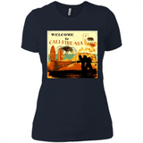 Paradise California Camp Fire Youth T-Shirt PINGPONG - Ladies' Boyfriend T-Shirt