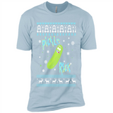 Rick and Morty Pickle Rick Ugly Christmas Sweater - Premium Short Sleeve T-Shirt