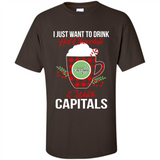 I Just Want To Drink Hot Chocolate & Watch Washington Capitals Ugly Christmas Sweater PINGPONG