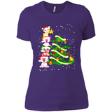 Pigs Christmas T Shirt PINGPONG - Ladies' Boyfriend T-Shirt