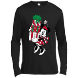 Disney Minnie Mouse Christmas Gift Sweatshirt - Canvas Long Sleeve T-Shirt