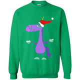 Funny Christmas Unicorn in Santa Hat - Sweatshirt