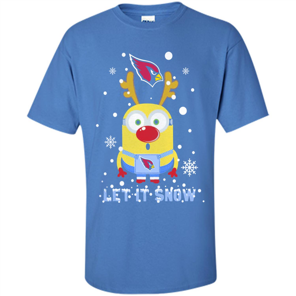 Minion Arizona Cardinals Ugly Christmas Sweater Let it Snow - Shirt