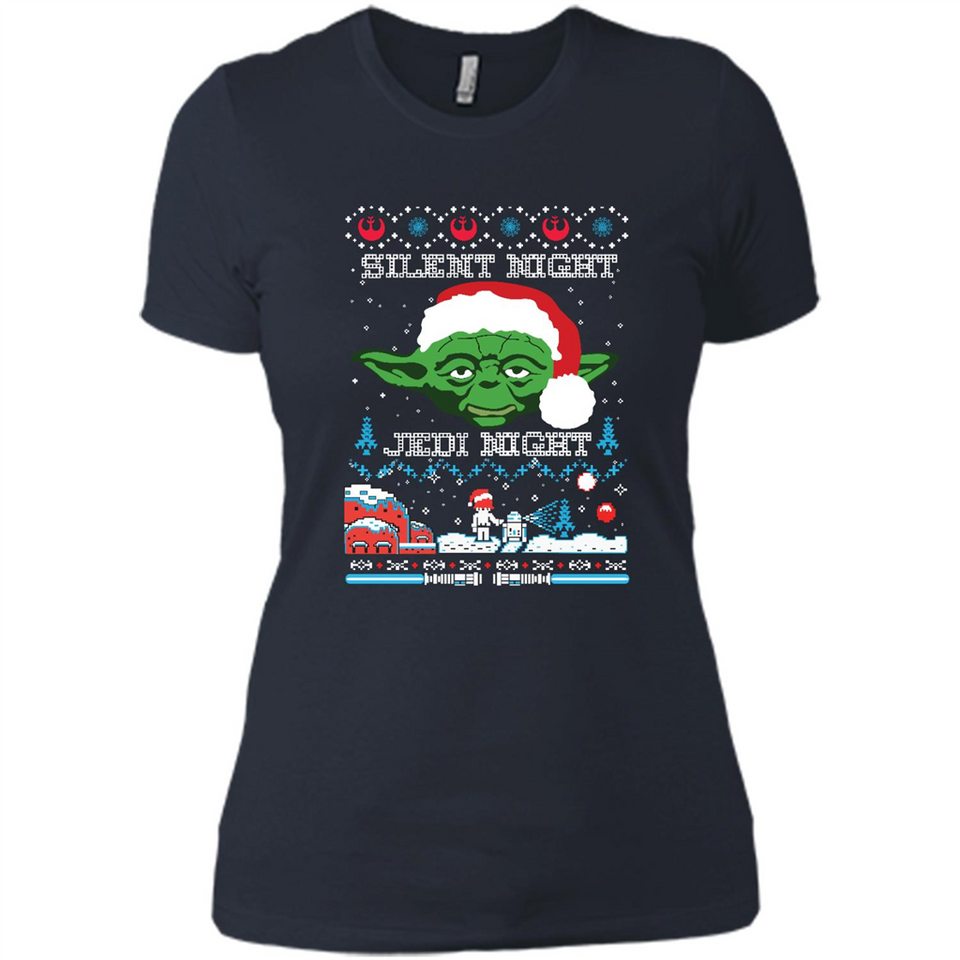 YODA SILENT NIGHT JEDI NIGHT CHRISTMAS UGLY SWEATER