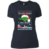 YODA SILENT NIGHT JEDI NIGHT CHRISTMAS UGLY SWEATER