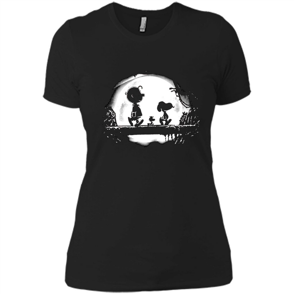 Snoopy The Peanuts Walking To The Moon