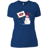 San Francisco 49ers Snowman Funny