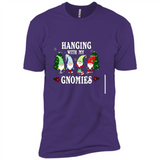Christmas Garden Gnome Hanging With My Gnomies - Premium Short Sleeve T-Shirt