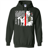 Paradise California Firefighter Thin Red Line Funds Youth T-Shirt PINGPONG - Hoodie