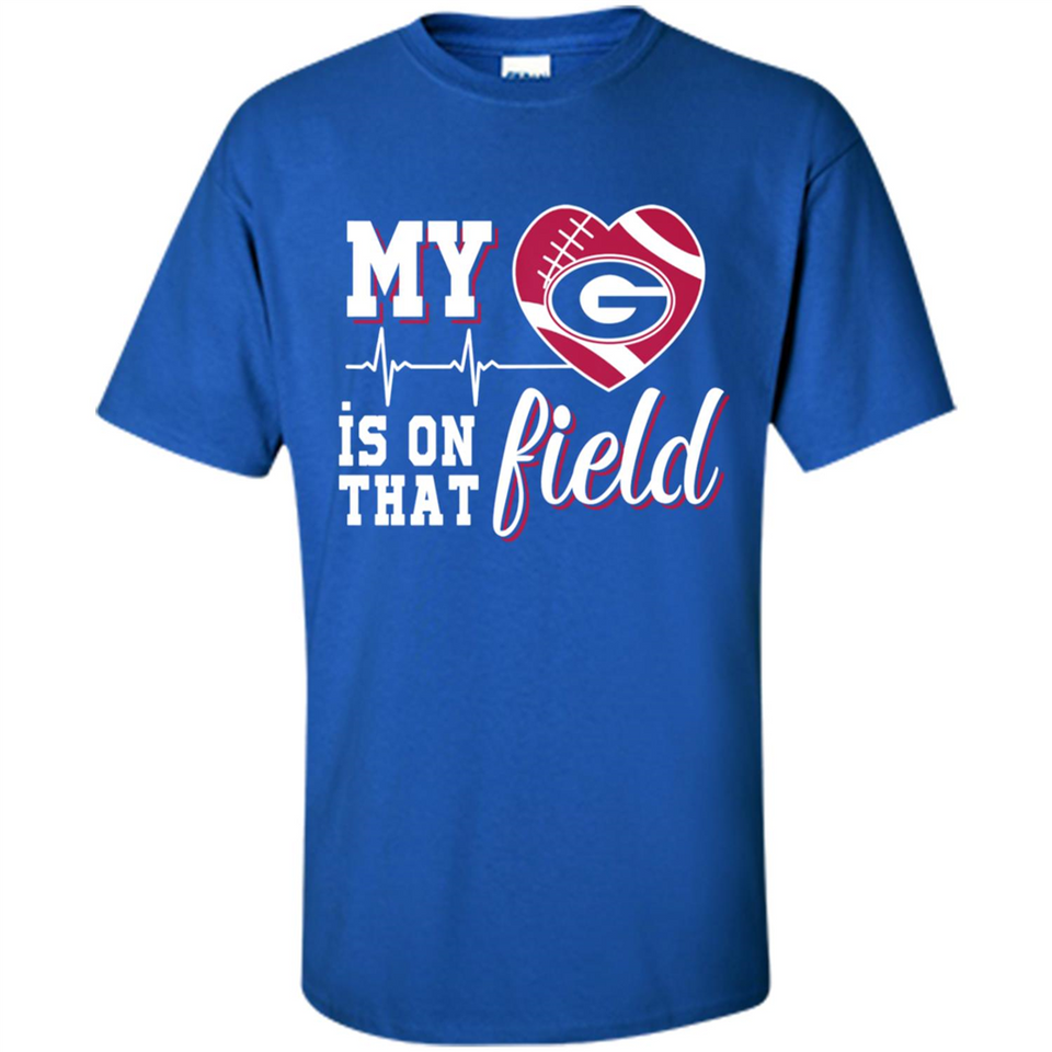 Georgia Bulldogs Football My Heart is on that Field - Shirt