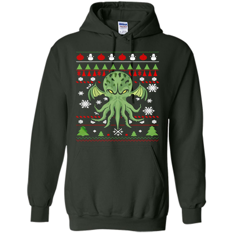 Octopus Ugly Sweater Christmas - Hoodie