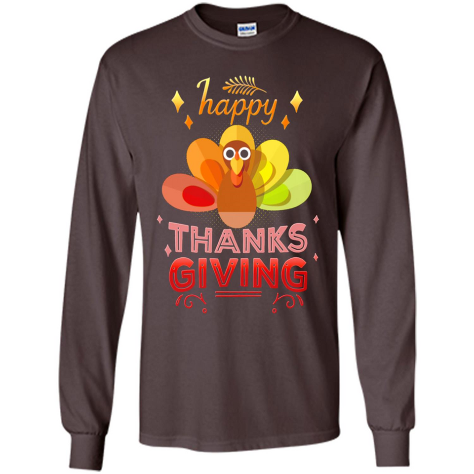 Happy Thanksgiving Turkey Day Colorful Cute