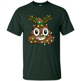 Reindeer Poop Emoji Cute Merry Christmas T-Shirt - Shirt