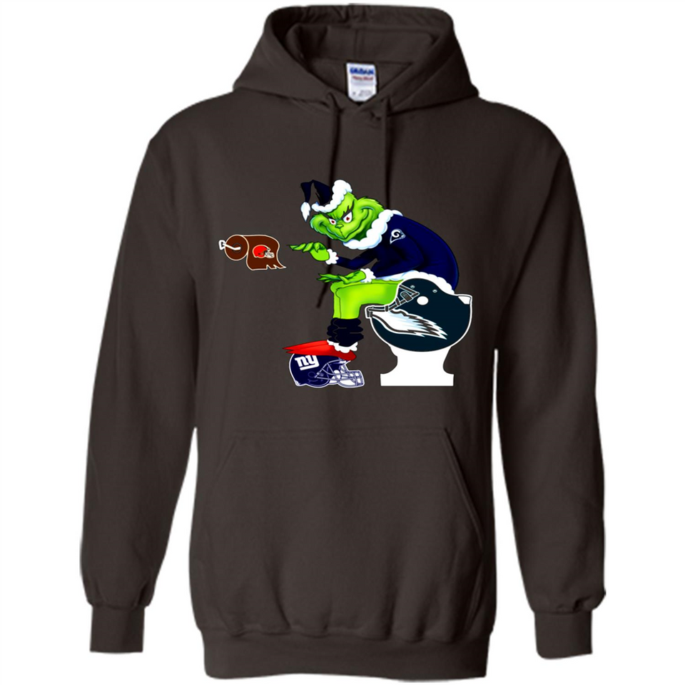 Los Angeles Rams Toilet Grinch Santa Claus Football Fan PINGPONG