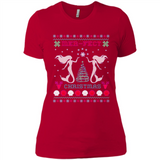 Mermaid Mer-Fect Ugly Christmas Sweater - Ladies' Boyfriend T-Shirt