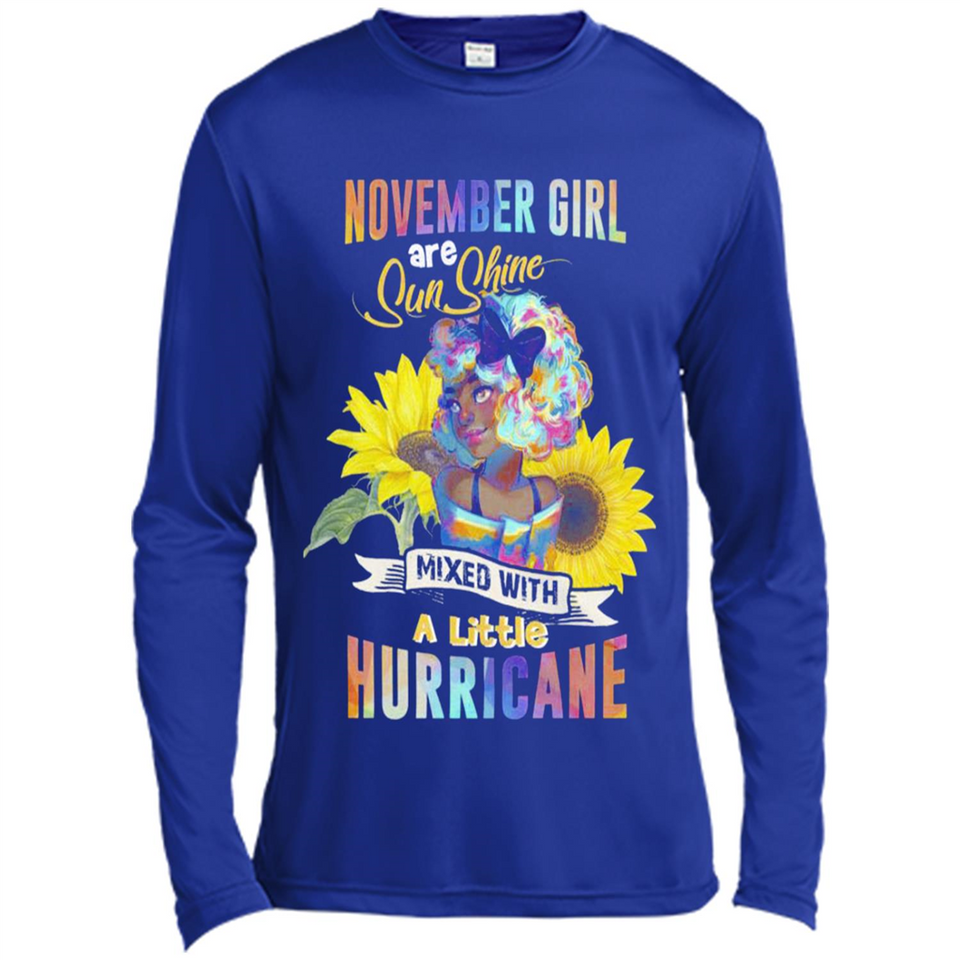 November Girls Sunflower - Canvas Long Sleeve T-Shirt