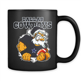 Grumpy Santa Claus Dallas Cowboys Football Team PINGPONG