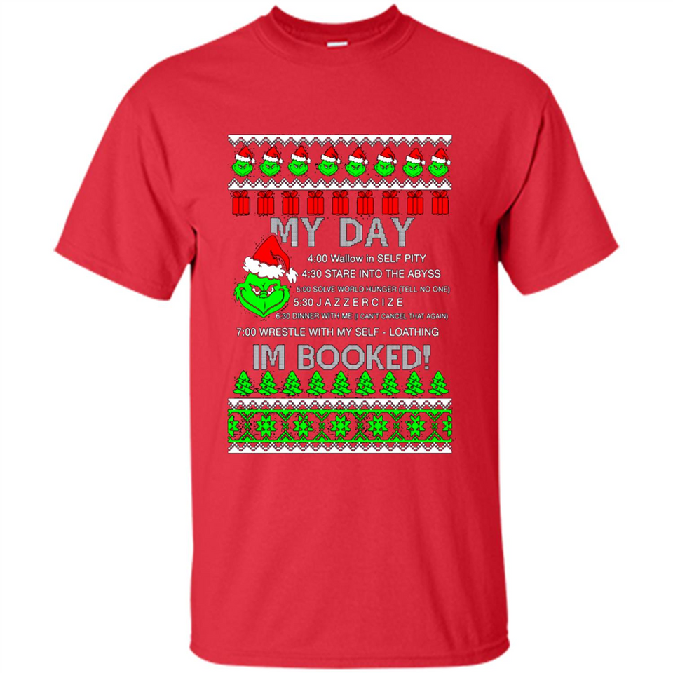 Mr Grinch my day I’m booked Christmas sweater PINGPONG