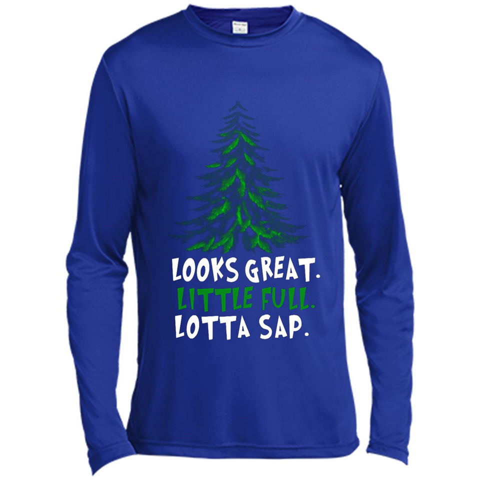 Looks Great Little Full Lotta Sap Funny Christmas Mug PINGPONG - Canvas Long Sleeve T-Shirt