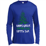 Looks Great Little Full Lotta Sap Funny Christmas Mug PINGPONG - Canvas Long Sleeve T-Shirt