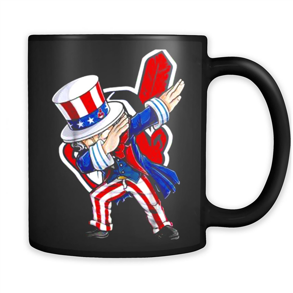 MLB CLEVELAND INDIANS UNCLE SAM DABBING INDEPENDENCE DAY