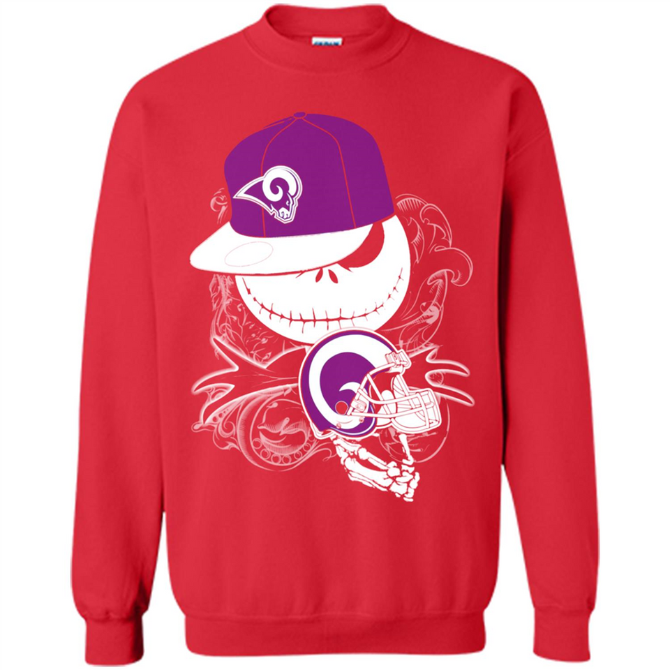 Jack Skellington The Nightmare Before Christmas-Rams Football - Sweatshirt