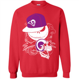 Jack Skellington The Nightmare Before Christmas-Rams Football - Sweatshirt