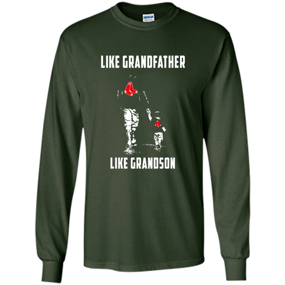 Boston Red Sox GrandFather Like GrandSon - Long Sleeve T-Shirt