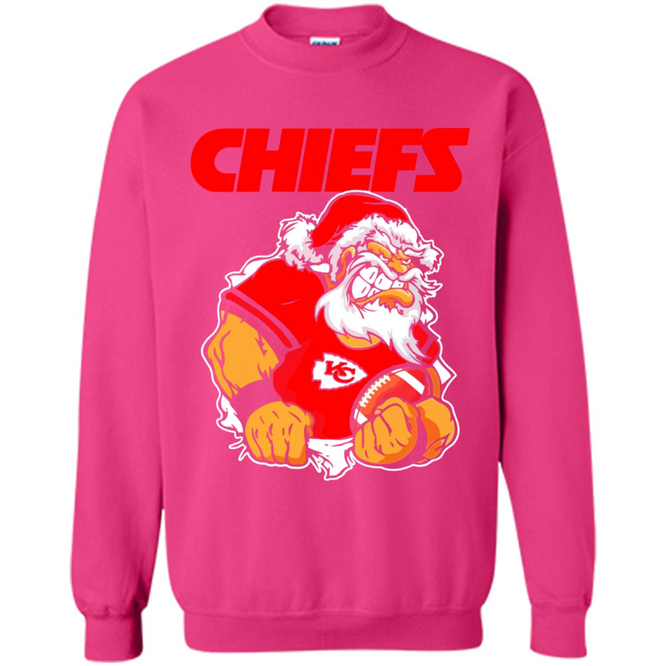 Grumpy Santa Claus Kansas City Chiefs Football Team PINGPONG