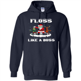 Floss Like A Boss Santa Flossing Dance Funny - Hoodie