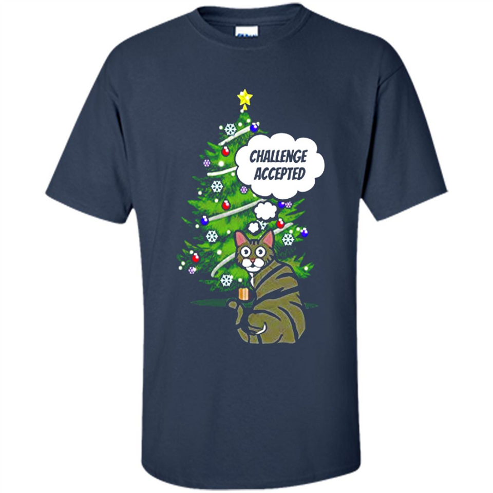 Christmas Tree Cat Long Sleeve Christmas Shirt for Cat Lover - Shirt