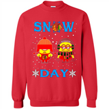 Snow Day Shirt For Chicago Blackhawks Vs Minion Fans pingpong