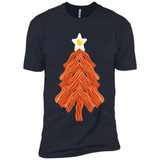 Bacon & Eggs Over Easy Fried Food Breakfast Xmas Tree Foodie - Premium Short Sleeve T-Shirt