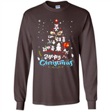 Christmas Ugly Sweater Animal Tree Pine Merry Christmas - Long Sleeve T-Shirt