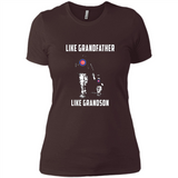 Chicago Cubs GrandFather Like GrandSon - Ladies' Boyfriend T-Shirt