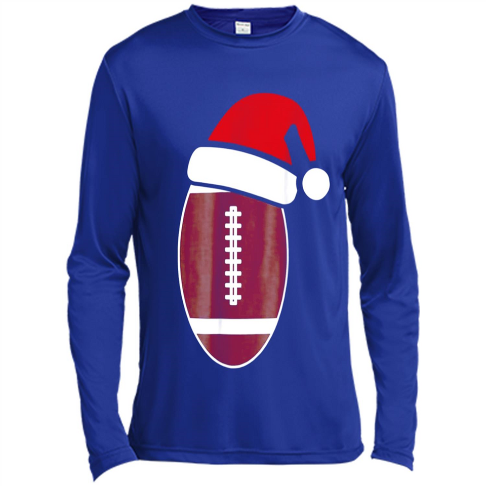 Christmas Football Shirt - Football Santa Hat Christmas