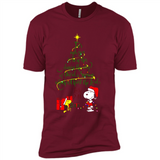 Snoopy Christmas Tree T-Shirt - Premium Short Sleeve T-Shirt